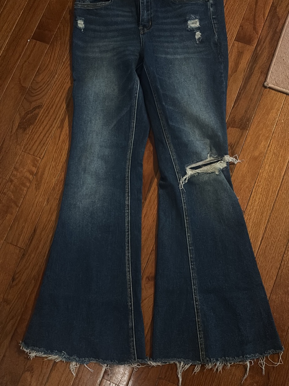 Flying Monkey Distressed Women's Flare Jeans